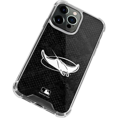 MLB Tampa Bay Rays Dark Wash iPhone 15 Pro Clear Case