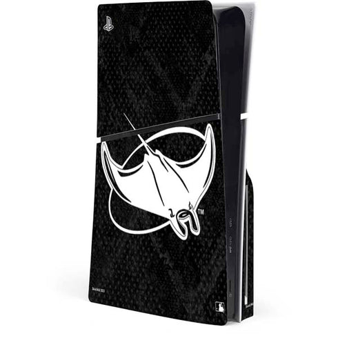 MLB Tampa Bay Rays Dark Wash PS5 Slim Disk Console Skin