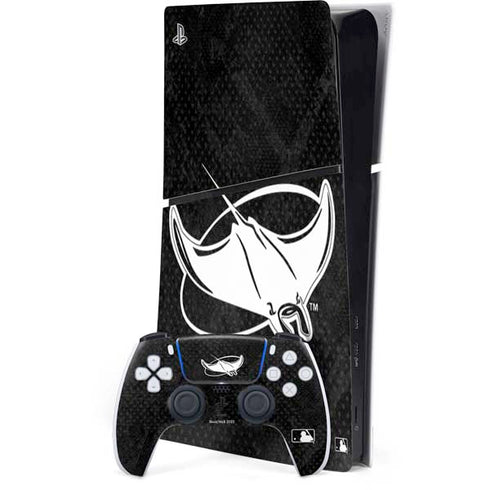 MLB Tampa Bay Rays Dark Wash PS5 Slim Digital Edition Bundle Skin