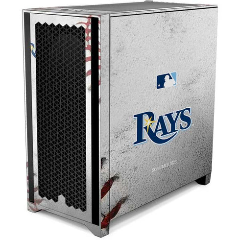 MLB Tampa Bay Rays Game Ball Corsair 4000D Tempered Glass Mid-Tower ATX Case Skin