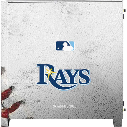 MLB Tampa Bay Rays Game Ball Corsair 4000D Tempered Glass Mid-Tower ATX Case Skin