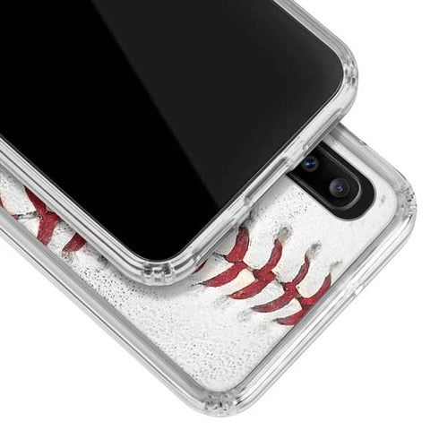 MLB Tampa Bay Rays Game Ball Galaxy A30 Clear Case