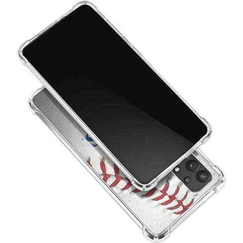 MLB Tampa Bay Rays Game Ball Galaxy A32 5G Clear Case