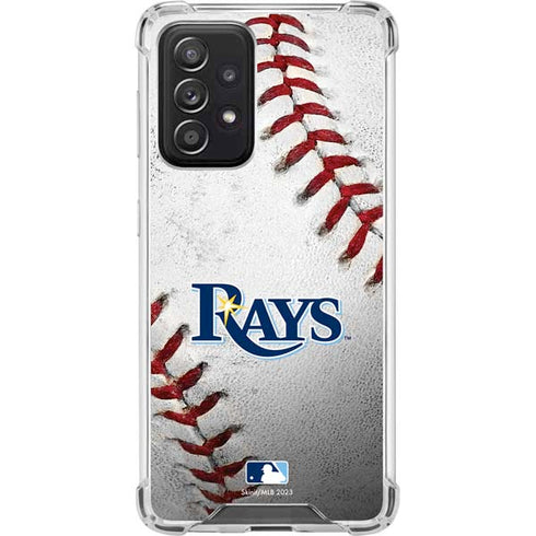 MLB Tampa Bay Rays Game Ball Galaxy A52 5G Clear Case