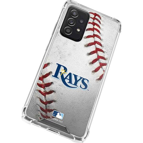 MLB Tampa Bay Rays Game Ball Galaxy A52 5G Clear Case