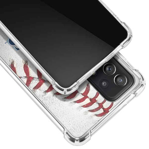 MLB Tampa Bay Rays Game Ball Galaxy A72 5G Clear Case