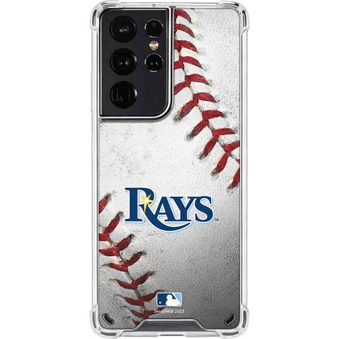 MLB Tampa Bay Rays Game Ball Galaxy S21 Ultra 5G Clear Case