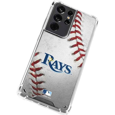 MLB Tampa Bay Rays Game Ball Galaxy S21 Ultra 5G Clear Case
