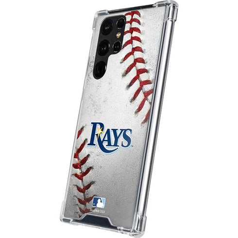 MLB Tampa Bay Rays Game Ball Galaxy S22 Ultra Clear Case