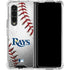 MLB Tampa Bay Rays Game Ball Galaxy Z Fold4 5G Clear Case