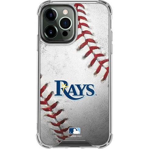 MLB Tampa Bay Rays Game Ball iPhone 13 Pro Max Clear Case