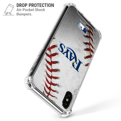 MLB Tampa Bay Rays Game Ball iPhone XS Max Clear Case
