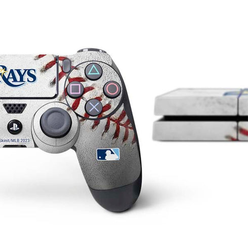MLB Tampa Bay Rays Game Ball PS4 Console and Controller Bundle Skin