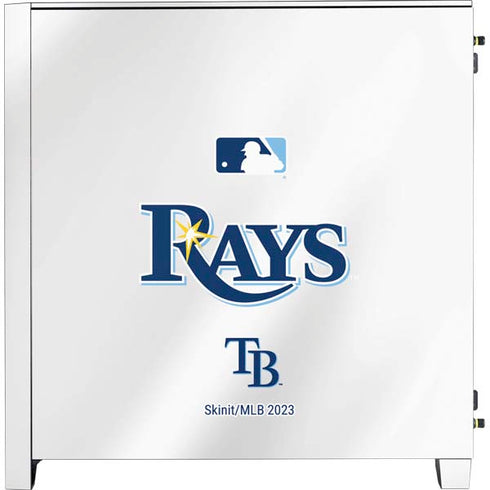 MLB Tampa Bay Rays Home Jersey Corsair 4000D Tempered Glass Mid-Tower ATX Case Skin