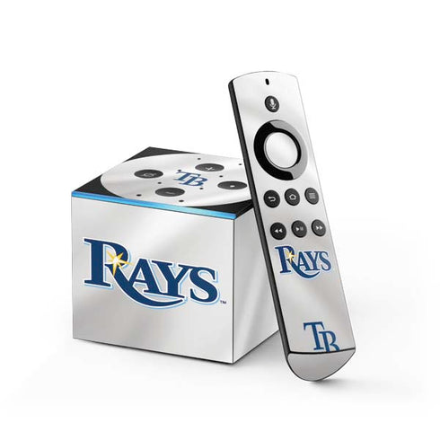 MLB Tampa Bay Rays Home Jersey Fire TV Cube Skin