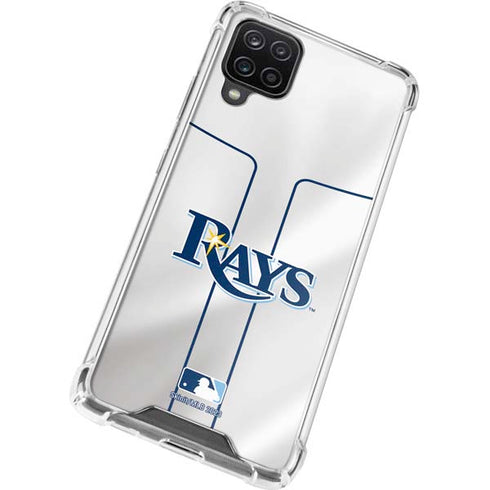 MLB Tampa Bay Rays Home Jersey Galaxy A12 Clear Case