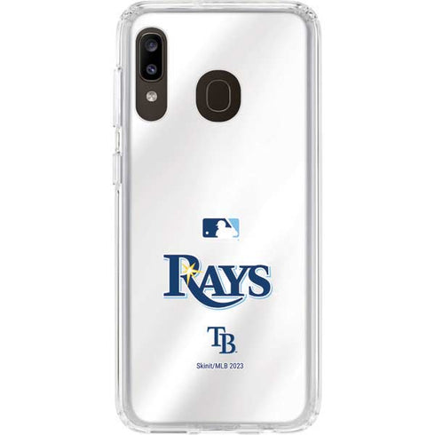 MLB Tampa Bay Rays Home Jersey Galaxy A20 Clear Case