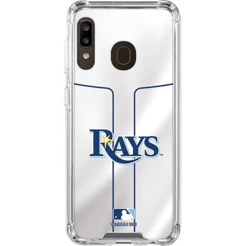 MLB Tampa Bay Rays Home Jersey Galaxy A30 Clear Case