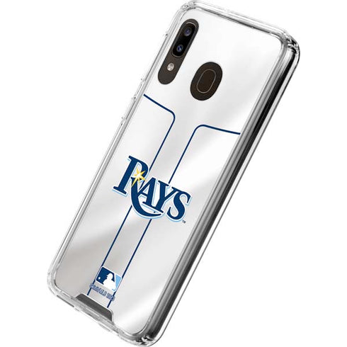 MLB Tampa Bay Rays Home Jersey Galaxy A30 Clear Case
