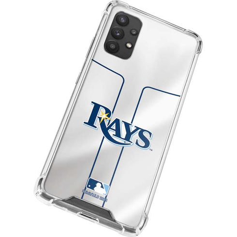 MLB Tampa Bay Rays Home Jersey Galaxy A32 5G Clear Case