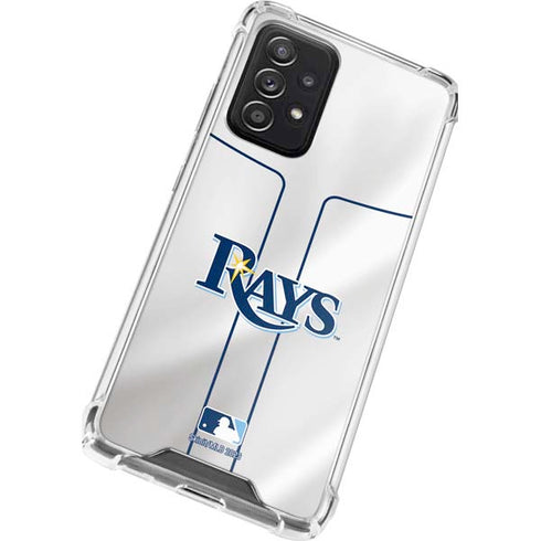 MLB Tampa Bay Rays Home Jersey Galaxy A72 5G Clear Case