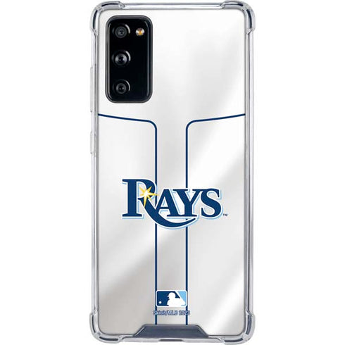 MLB Tampa Bay Rays Home Jersey Galaxy S20 FE Clear Case