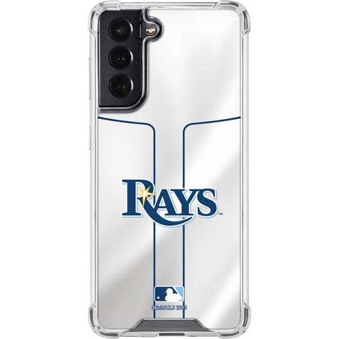 MLB Tampa Bay Rays Home Jersey Galaxy S22 Clear Case