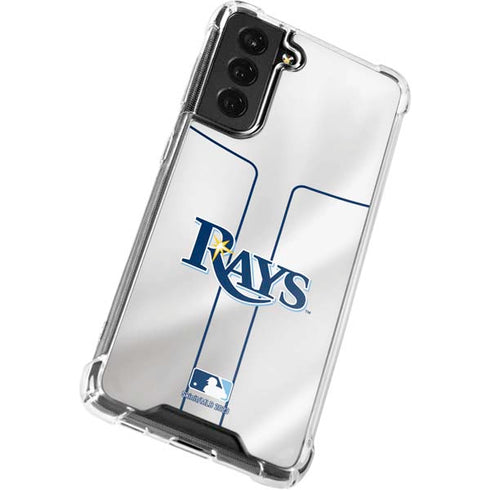MLB Tampa Bay Rays Home Jersey Galaxy S22 Clear Case