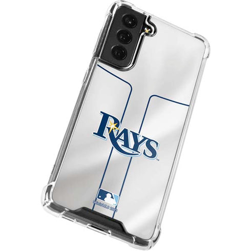 MLB Tampa Bay Rays Home Jersey Galaxy S22 Plus Clear Case