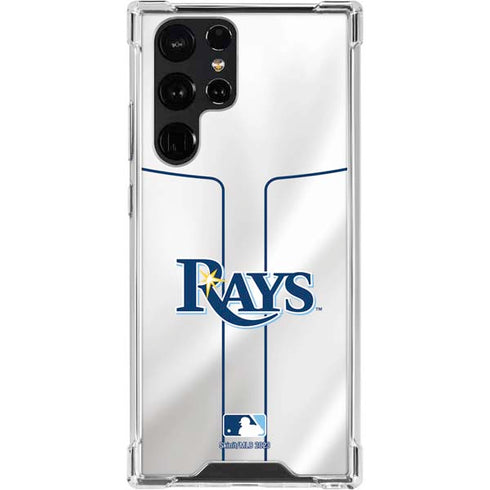 MLB Tampa Bay Rays Home Jersey Galaxy S22 Ultra Clear Case