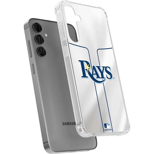 MLB Tampa Bay Rays Home Jersey Galaxy S24 Plus Clear Case