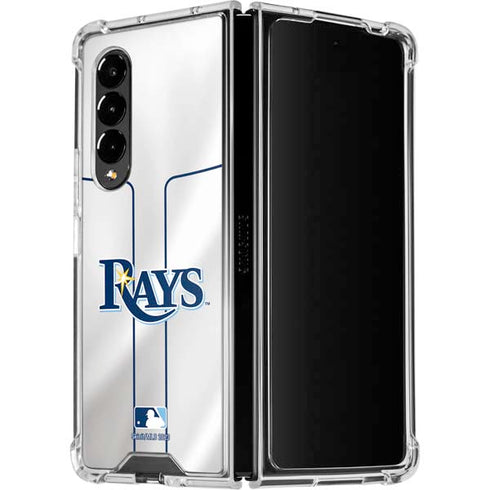 MLB Tampa Bay Rays Home Jersey Galaxy Z Fold4 5G Clear Case