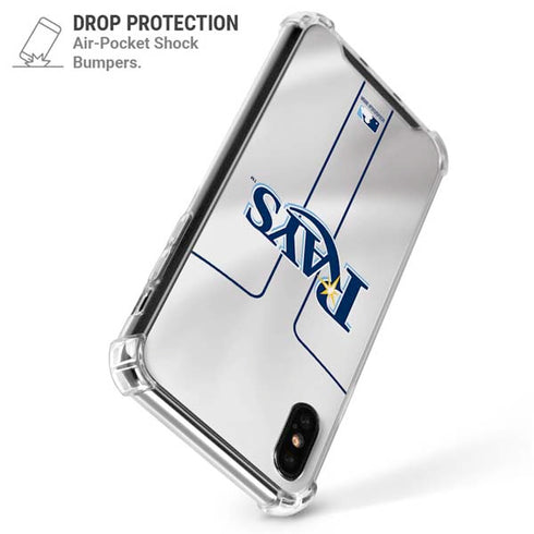 MLB Tampa Bay Rays Home Jersey iPhone XS Max Clear Case