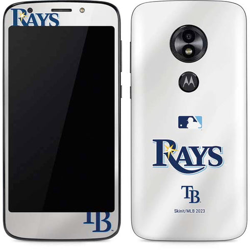 MLB Tampa Bay Rays Home Jersey Moto E5 Play Skin