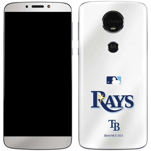 MLB Tampa Bay Rays Home Jersey Moto E5 Plus Skin