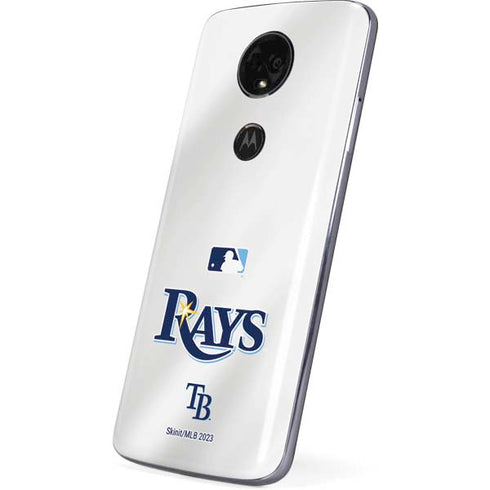 MLB Tampa Bay Rays Home Jersey Moto E5 Plus Skin