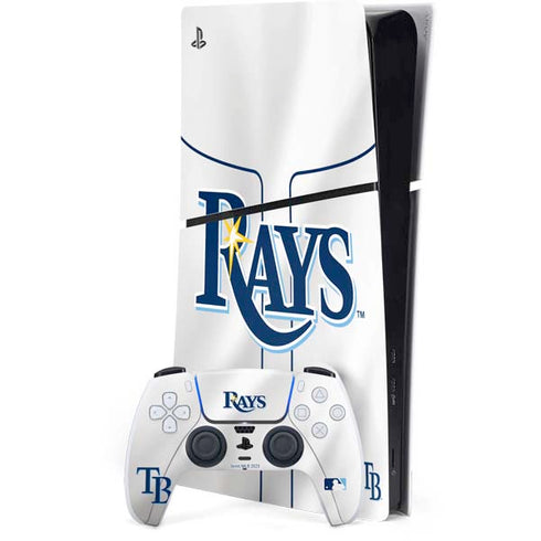 MLB Tampa Bay Rays Home Jersey PS5 Slim Digital Edition Console Skin