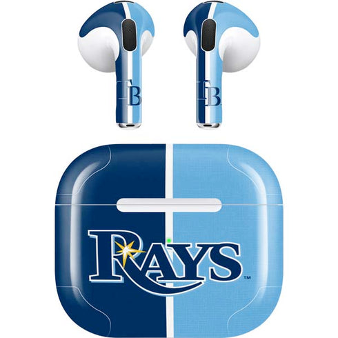 MLB Tampa Bay Rays Split Apple AirPods (3rd Gen 2021) Skin
