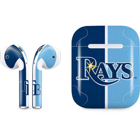 MLB Tampa Bay Rays Split Apple AirPods Skin