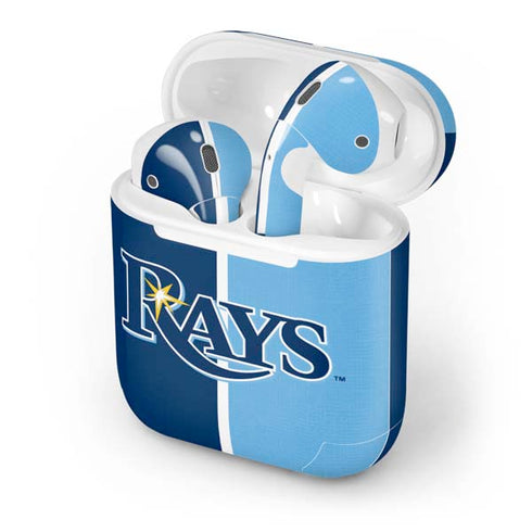 MLB Tampa Bay Rays Split Apple AirPods Skin