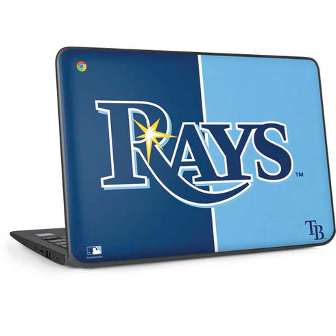 MLB Tampa Bay Rays Split HP Chromebook Skin