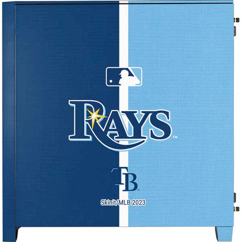 MLB Tampa Bay Rays Split Corsair 4000D Tempered Glass Mid-Tower ATX Case Skin