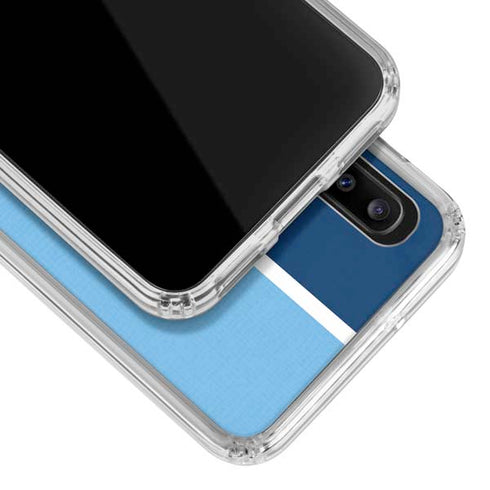 MLB Tampa Bay Rays Split Galaxy A20 Clear Case