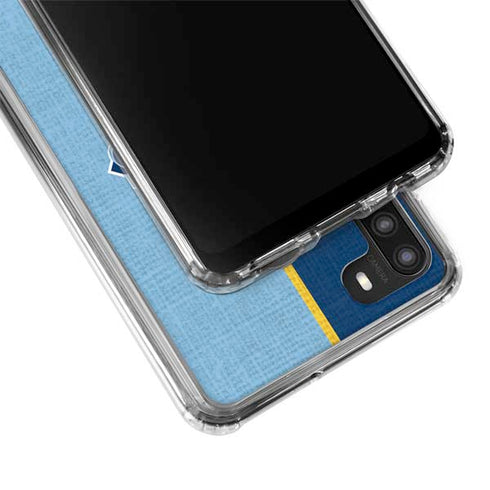 MLB Tampa Bay Rays Split Galaxy A21 Clear Case
