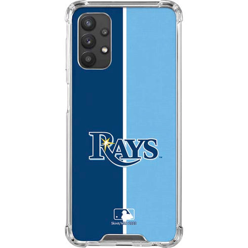 MLB Tampa Bay Rays Split Galaxy A32 5G Clear Case