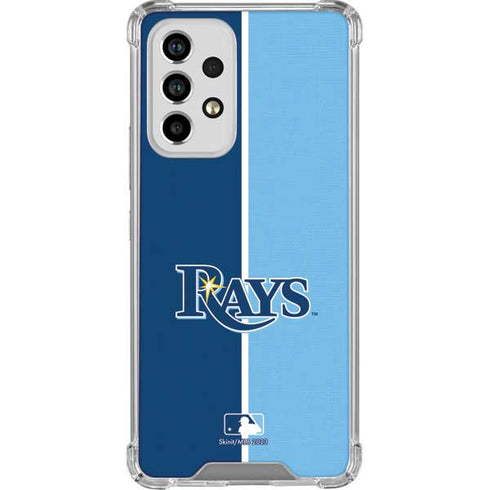 MLB Tampa Bay Rays Split Galaxy A53 5G Clear Case