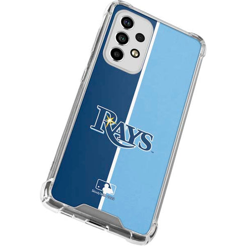 MLB Tampa Bay Rays Split Galaxy A53 5G Clear Case