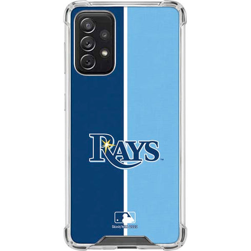 MLB Tampa Bay Rays Split Galaxy A72 5G Clear Case