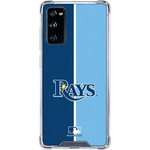MLB Tampa Bay Rays Split Galaxy S20 FE Clear Case