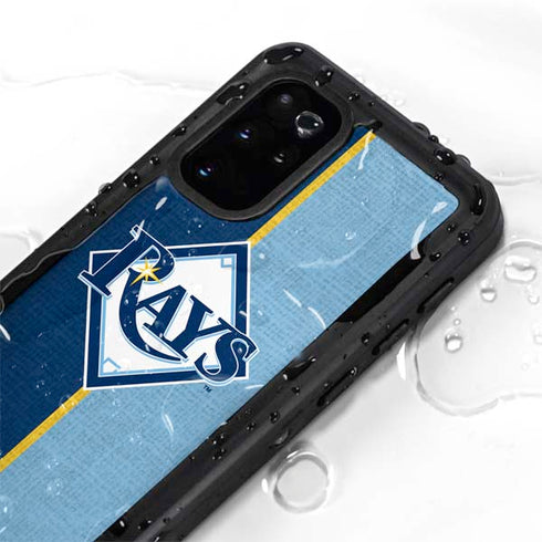 MLB Tampa Bay Rays Split Galaxy S20 Plus Waterproof Case